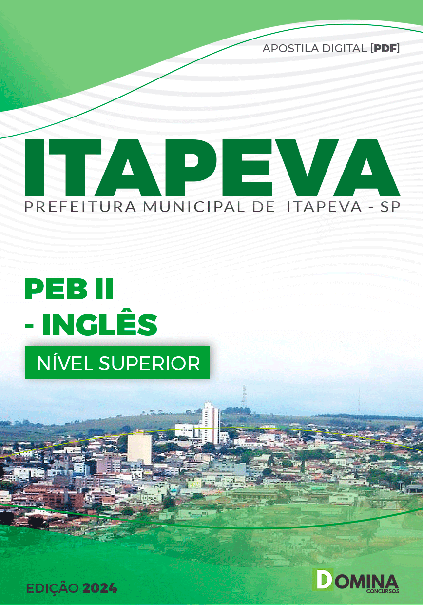 Apostila Pref Itapeva SP 2024 Professor de Inglês