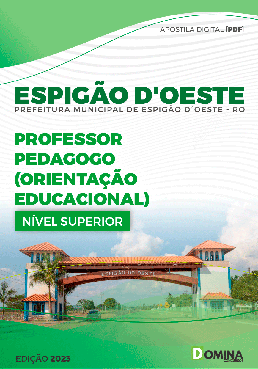 Apostila Pref Espigão D’oeste RO 2023 Professor Pedagogo