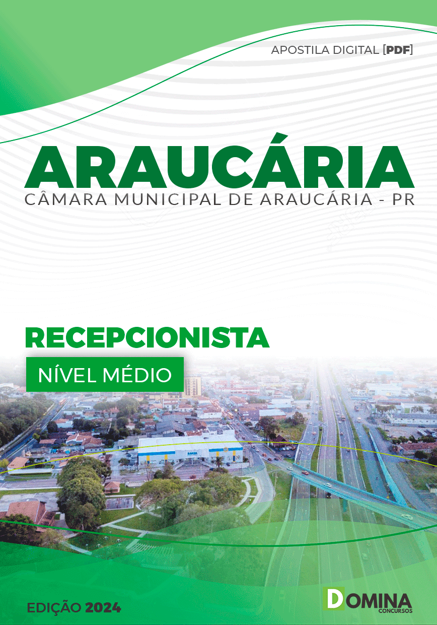 Apostila Pref Araucária PR 2024 Recepcionista