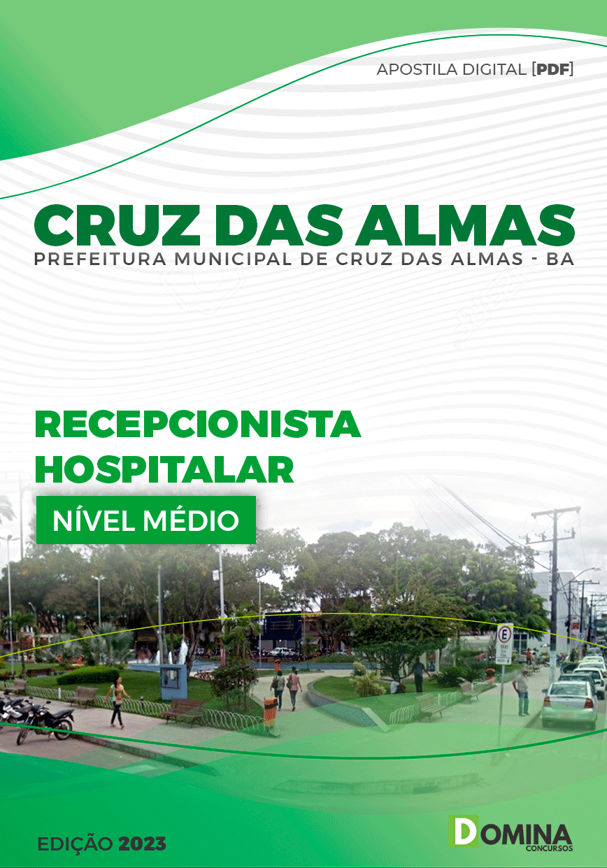 Apostila Pref Cruz das Almas BA 2023 Recepcionista Hospitalar