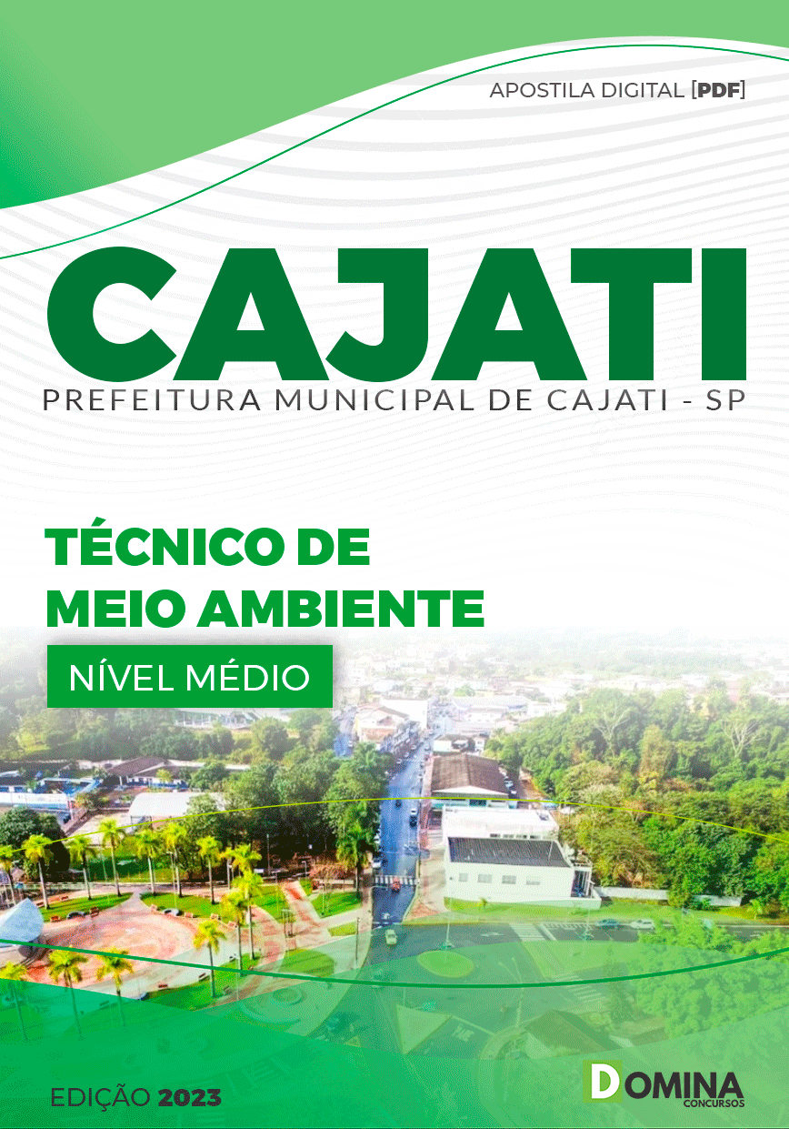 Apostila Pref Cajati SP 2023 Técnico de Meio Ambiente