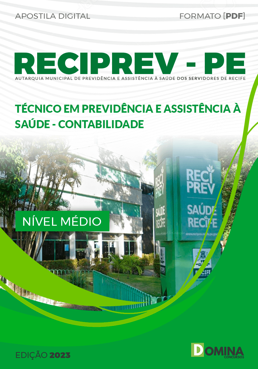 Apostila RECIPREV PE 2023 Técnico Previdência Contabilidade