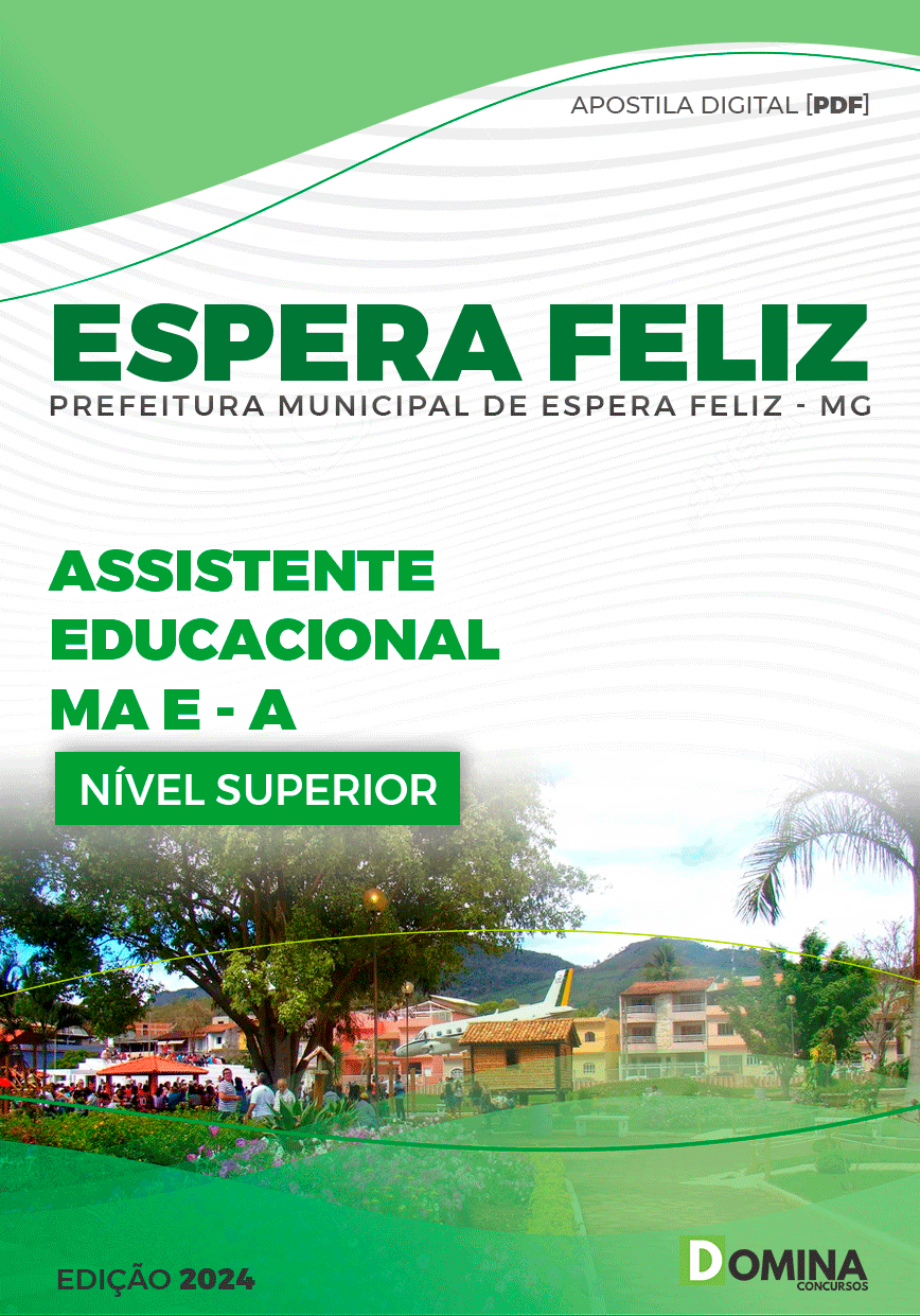 Apostila Pref Espera Feliz MG 2024 Assistente Educacional