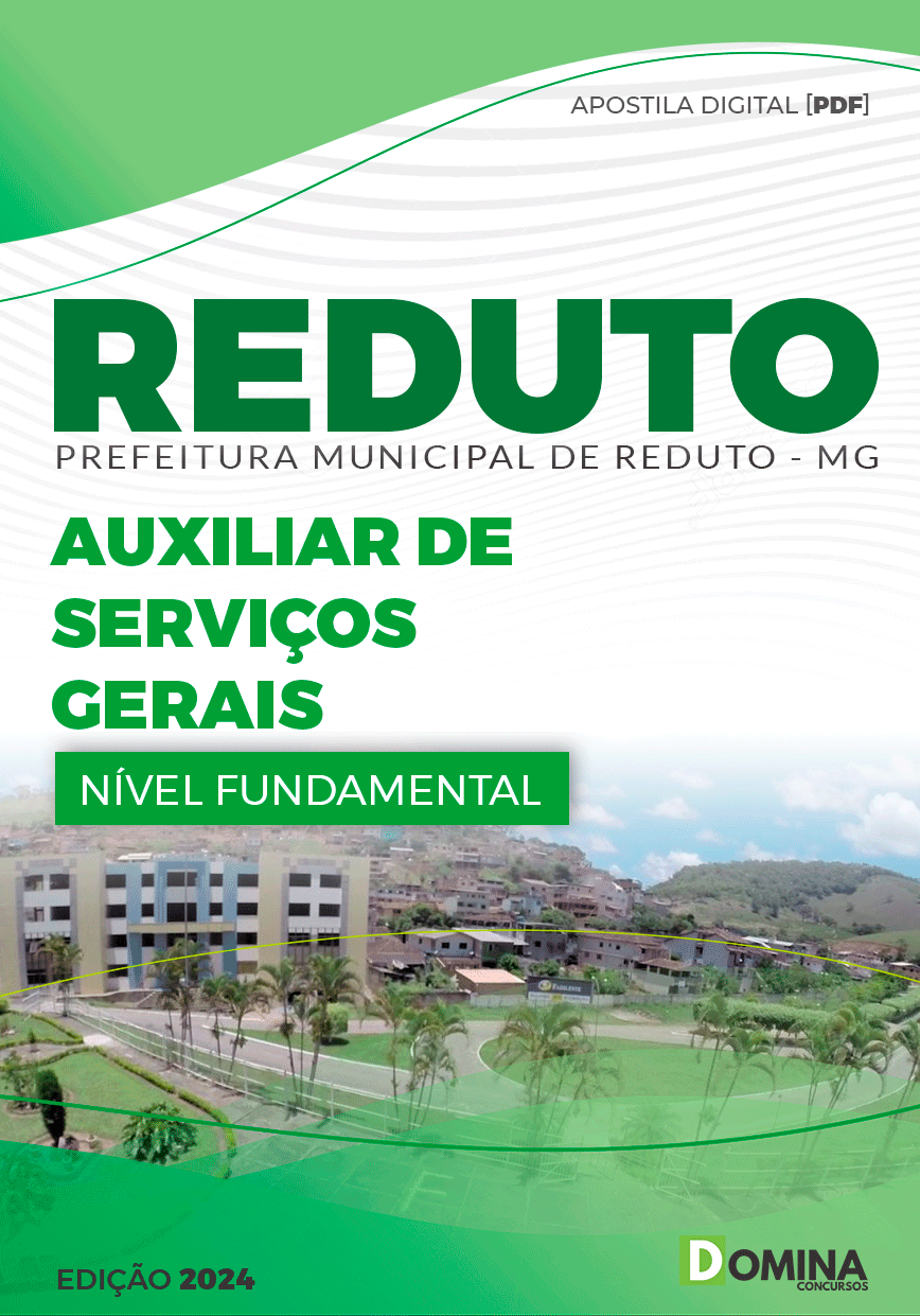 Apostila Concurso Pref Reduto MG 2024 Auxiliar Serviços Gerais