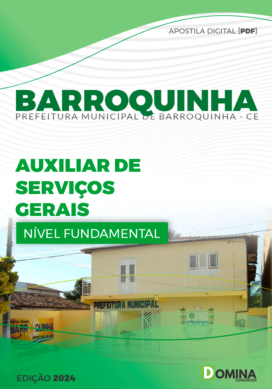 Apostila Pref Barroquinha CE 2024 Auxiliar de Serviços Gerais