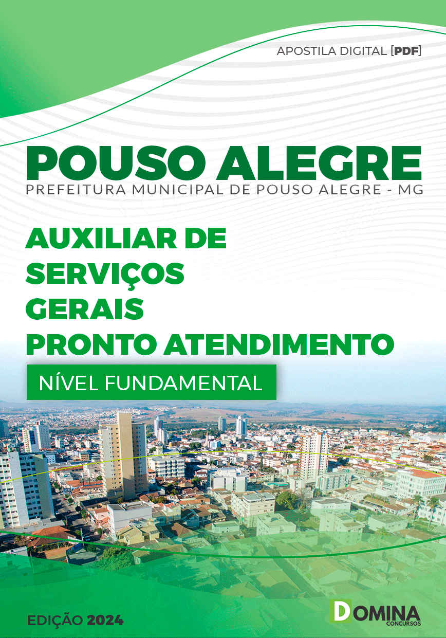 Pref Pouso Alegre MG 2024 Auxiliar de Serviços Gerais PA