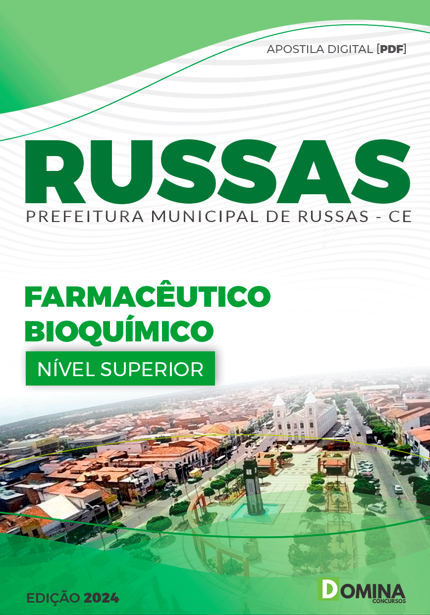 Concurso Pref Russas CE 2024 Farmacêutico Bioquímico