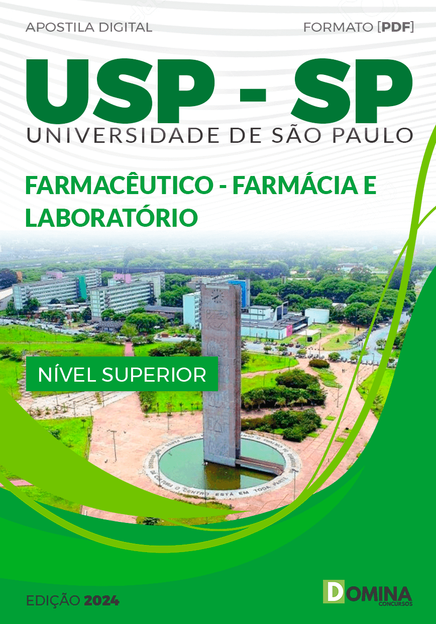 Apostila USP SP 2024 Farmacêutico de Farmácia e Laboratório