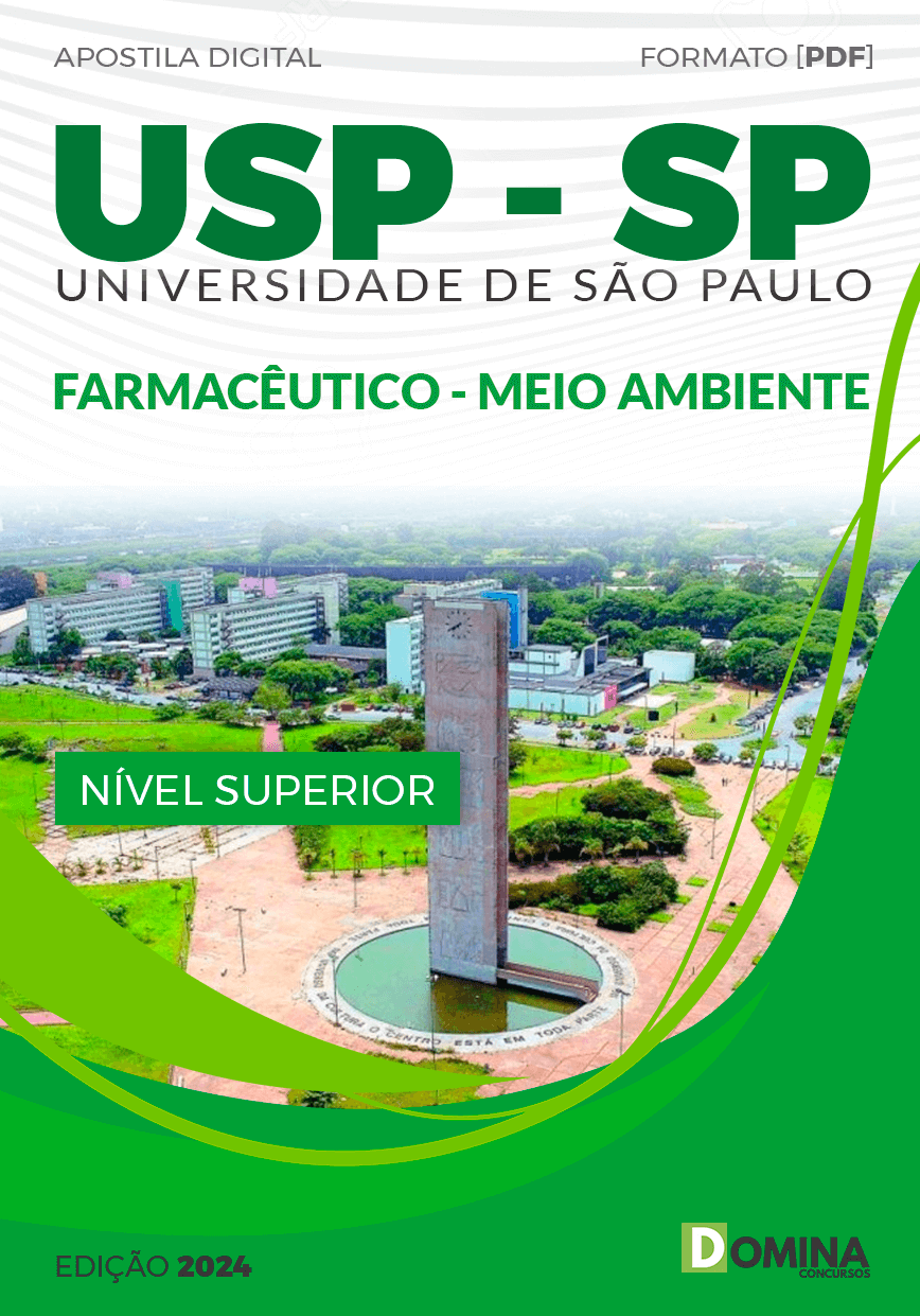 Apostila USP SP 2024 Farmacêutico Meio Ambiente