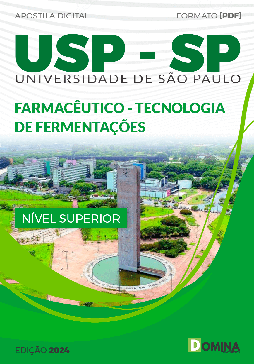 Apostila USP SP 2024 Farmacêutico Tecnologia de Fermentações