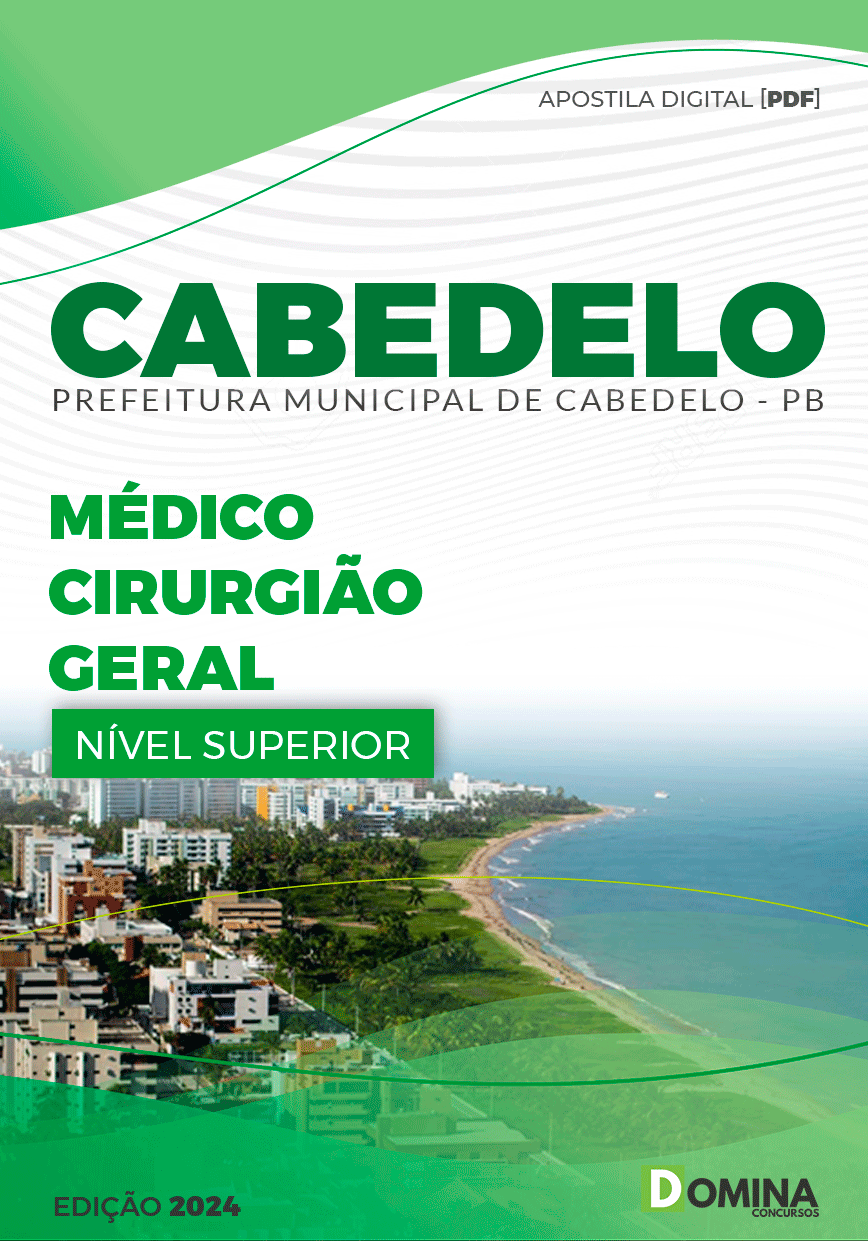 Apostila Pref Cabedelo PB 2024 Médico Cirurgião Geral