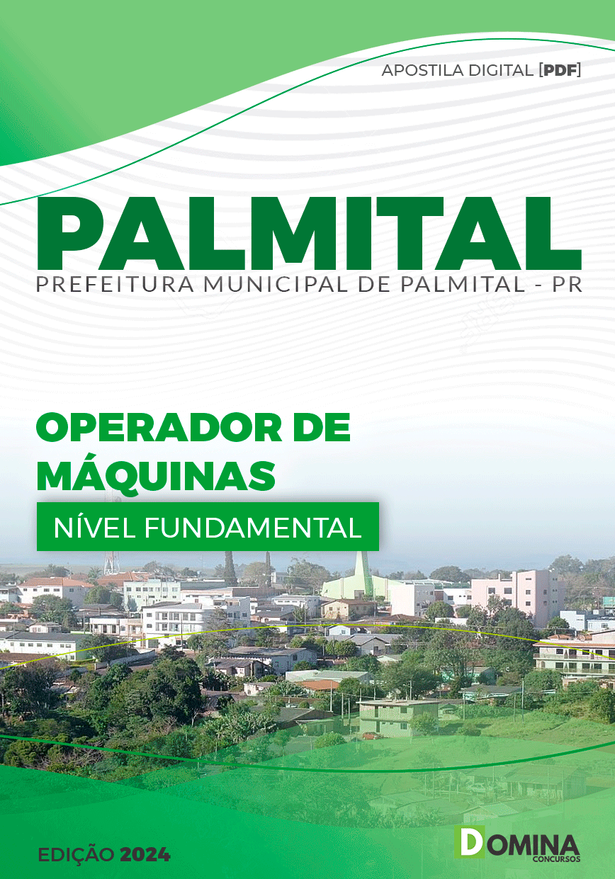 Apostila Pref Palmital PR 2024 Operador de Máquinas