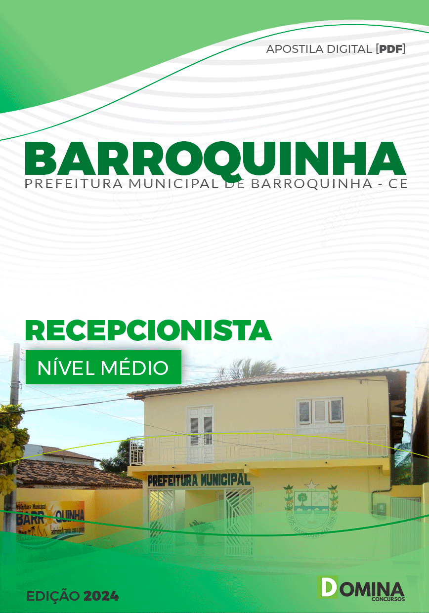 Apostila Pref Barroquinha CE 2024 Recepcionista