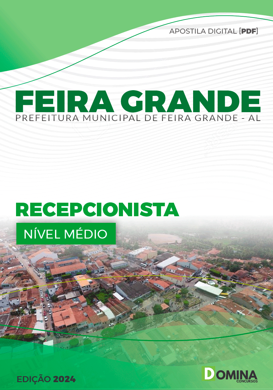 Apostila Pref Feira Grande AL 2024 Recepcionista