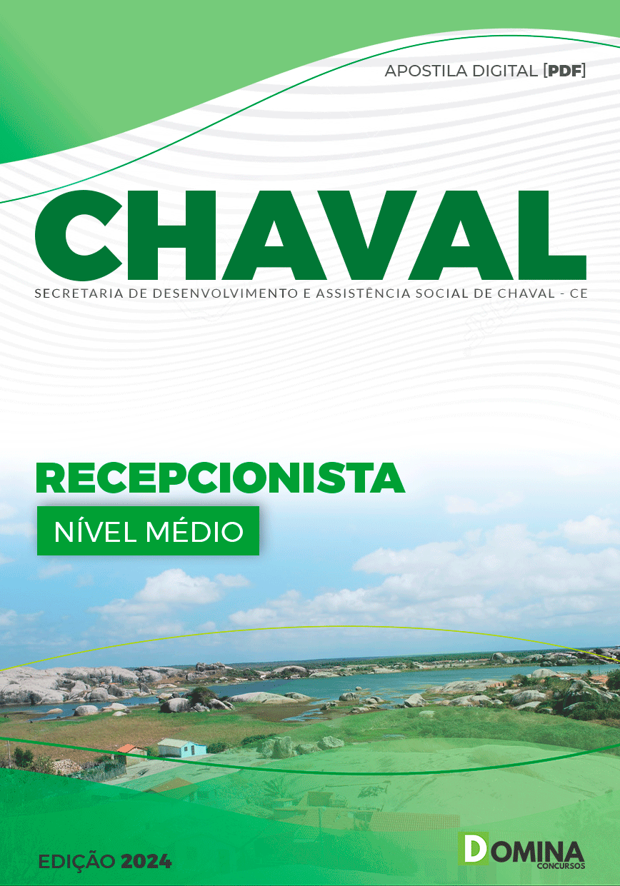 Apostila Concurso Pref Chaval CE 2024 Recepcionista