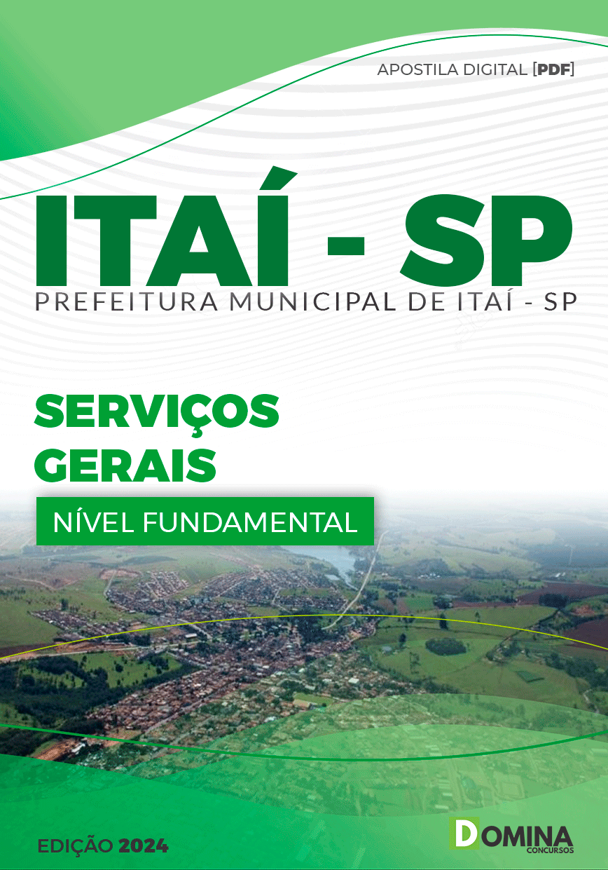 Apostila Pref Itaí SP 2024 Serviços Gerais