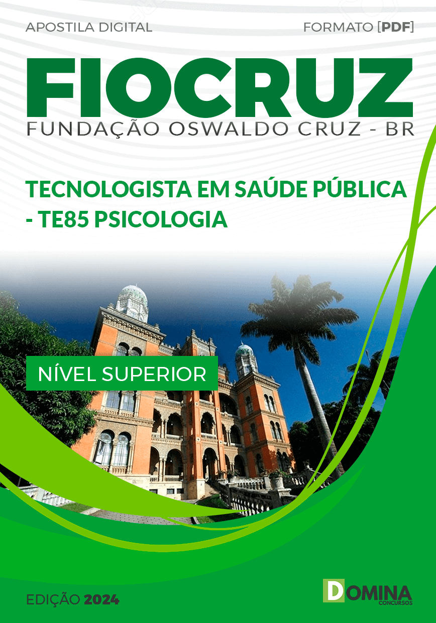 Apostila Concurso FIOCRUZ 2024 TE85 Psicologia