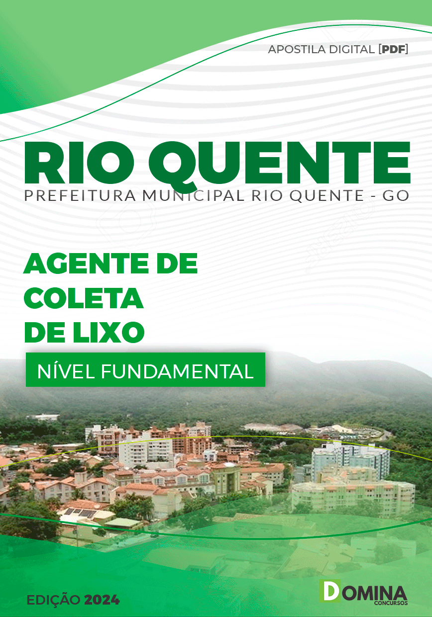 Apostila Pref Rio Quente GO 2024 Agente Coleta de Lixo
