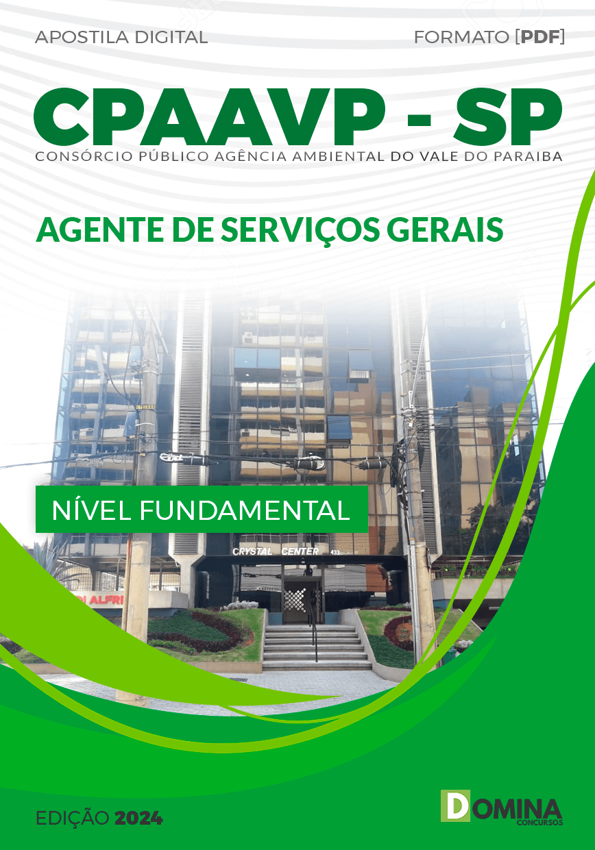 Apostila CPAAVP SP 2024 Agente de Serviços Gerais