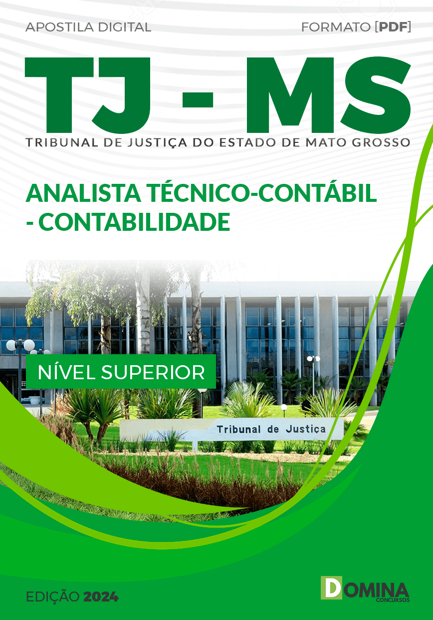 Apostila Concurso TJ MS 2024 Analista Técnico Contabilidade