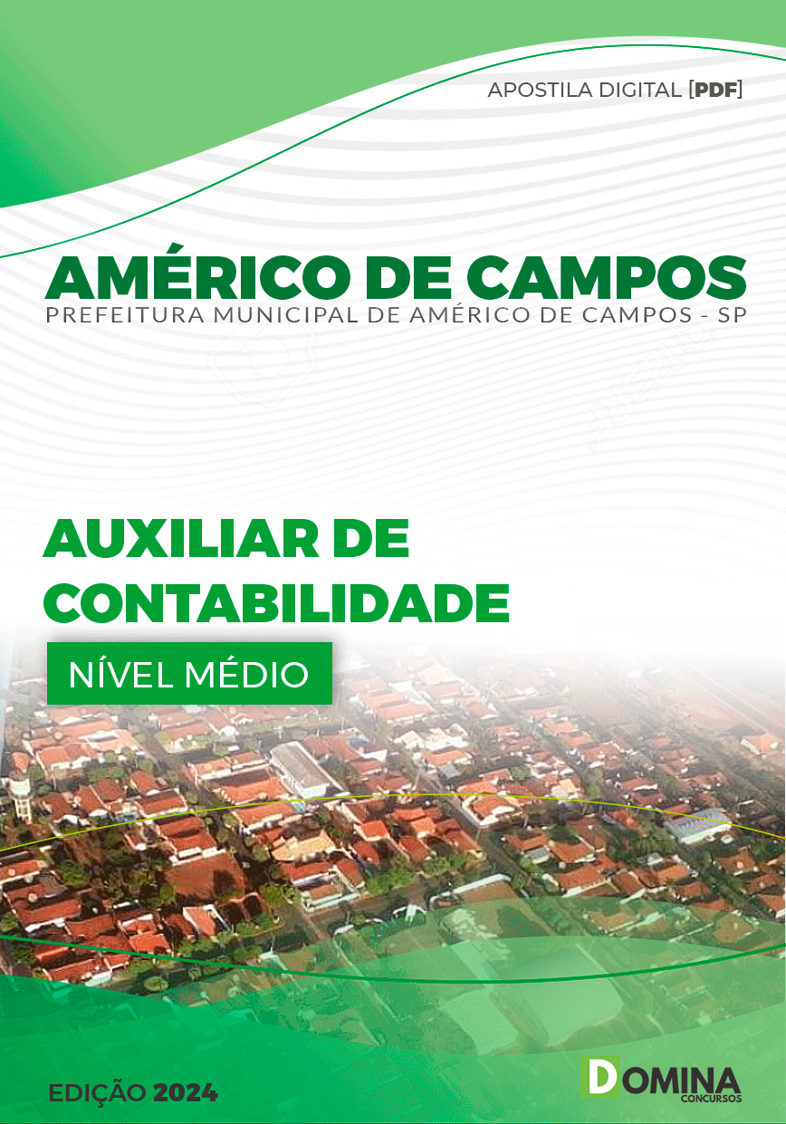 Pref Américo de Campos SP 2024 Auxiliar de Contabilidade