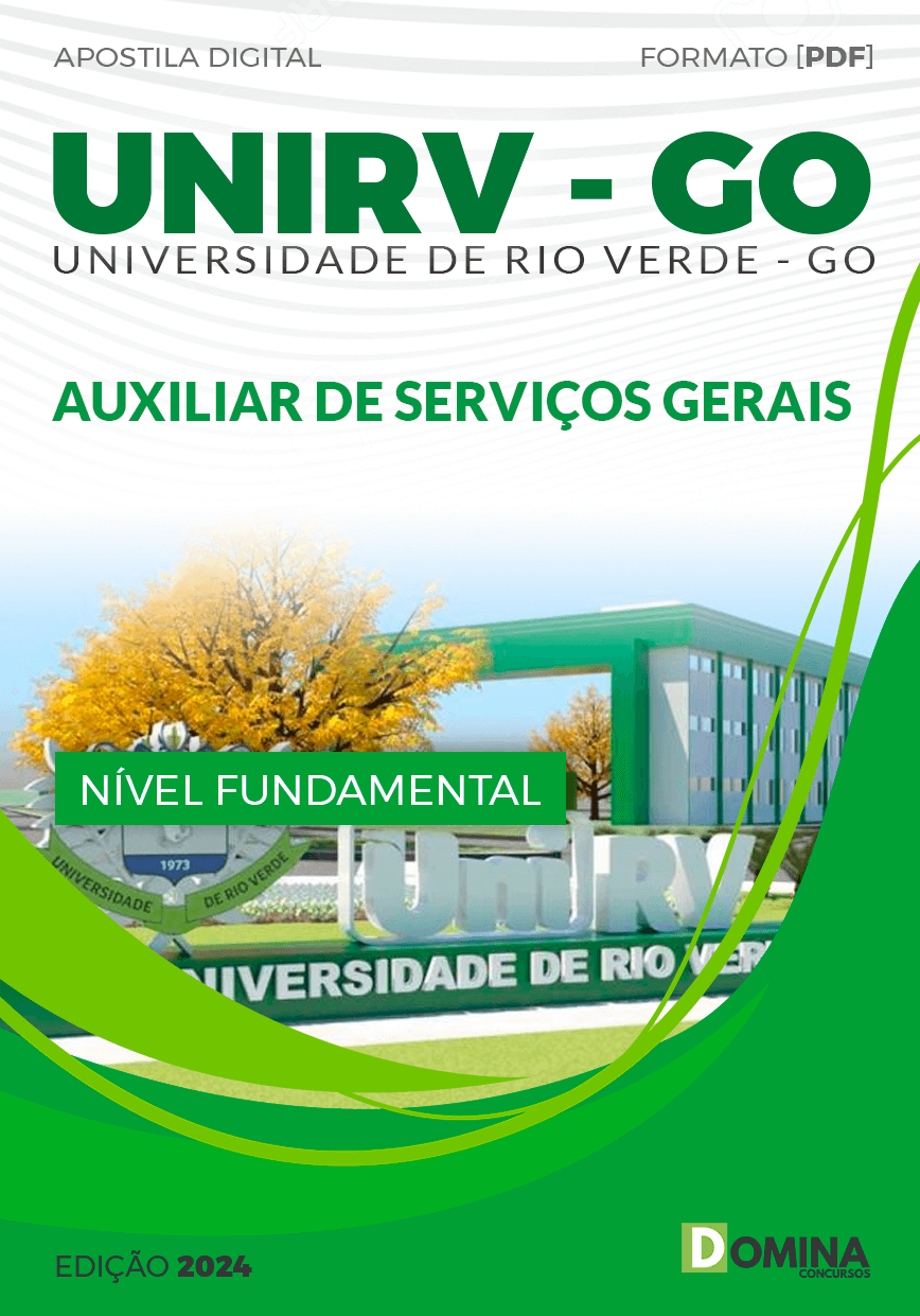 Apostila UniRV GO 2024 Auxiliar de Serviços Gerais