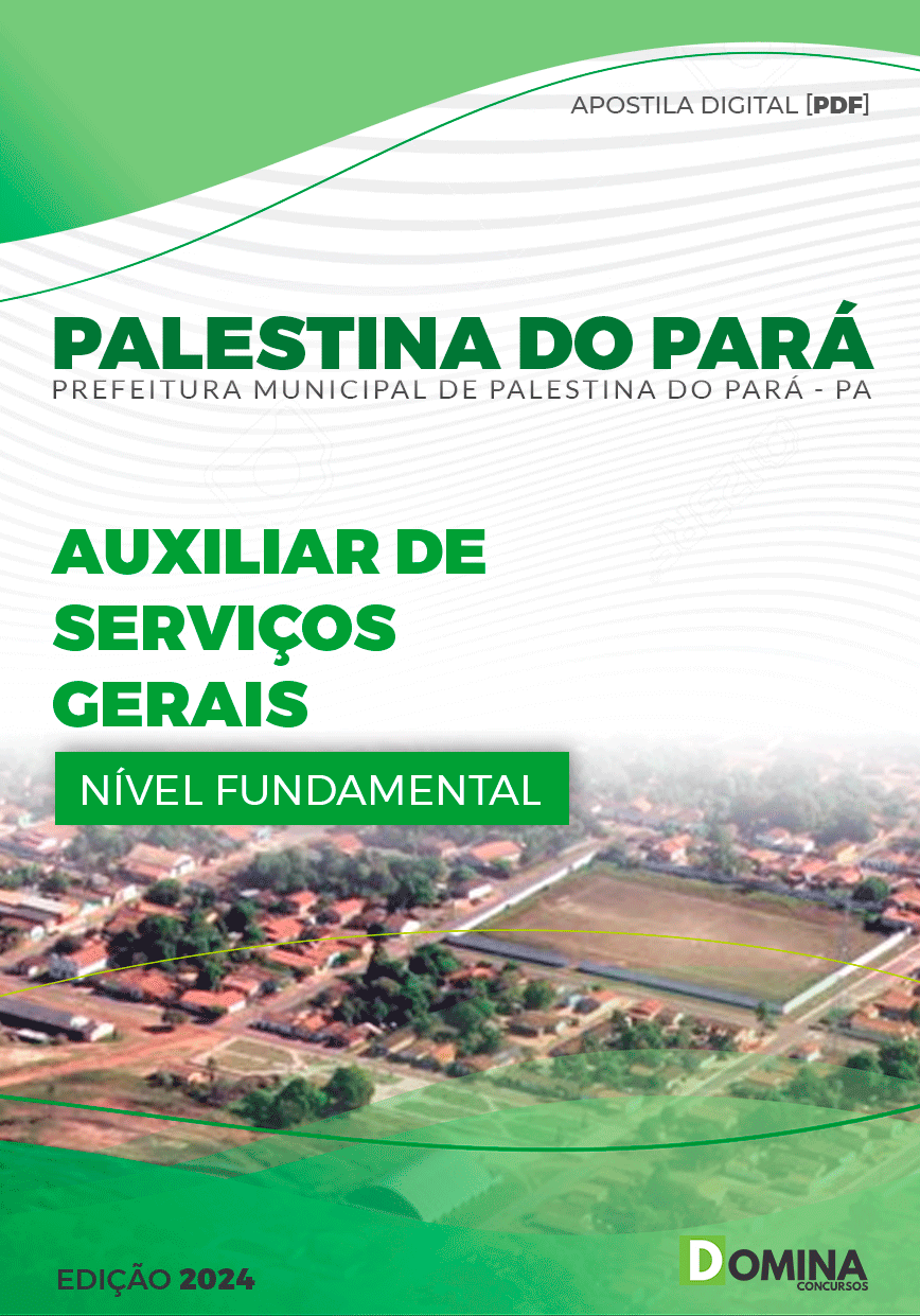 Apostila Pref Palestina PA 224 Auxiliar Serviços Gerais