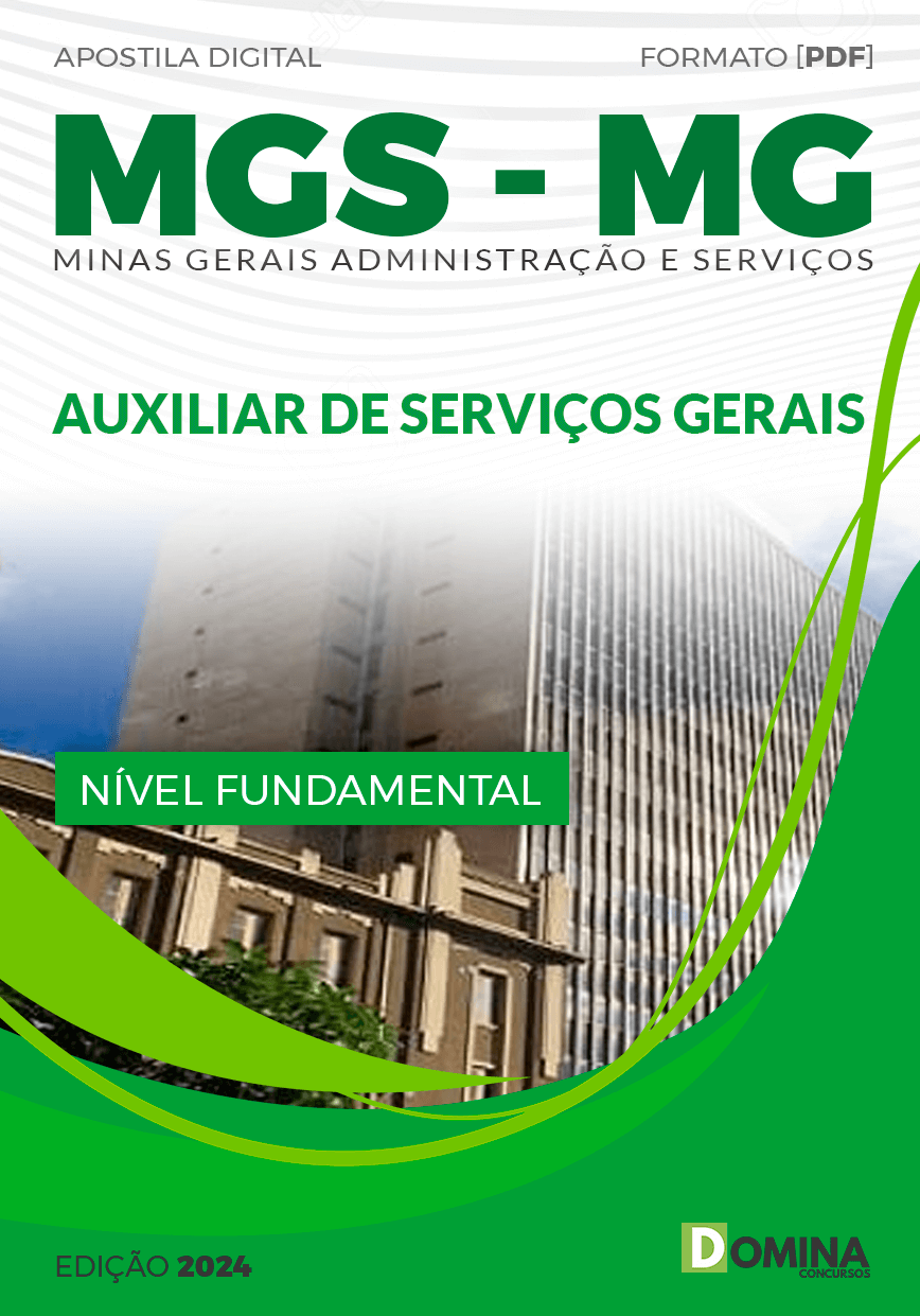 Apostila Concurso MGS MG 2024 Auxiliar Serviços Gerais