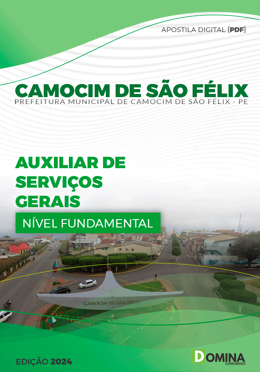 Pref Camocim São Félix PE 2024 Auxiliar de Serviços Gerais