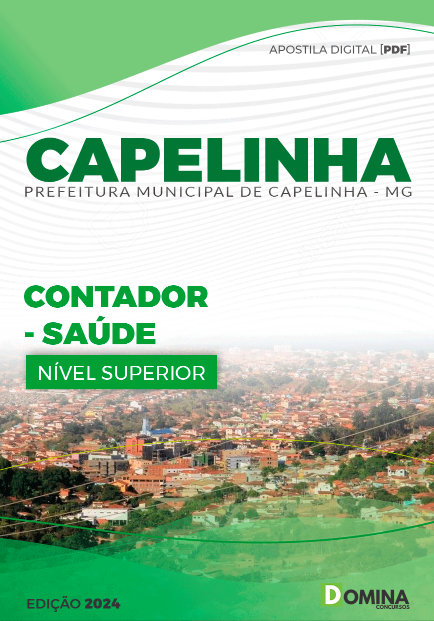 Apostila Pref Capelinha MG 2024 Contador Saúde