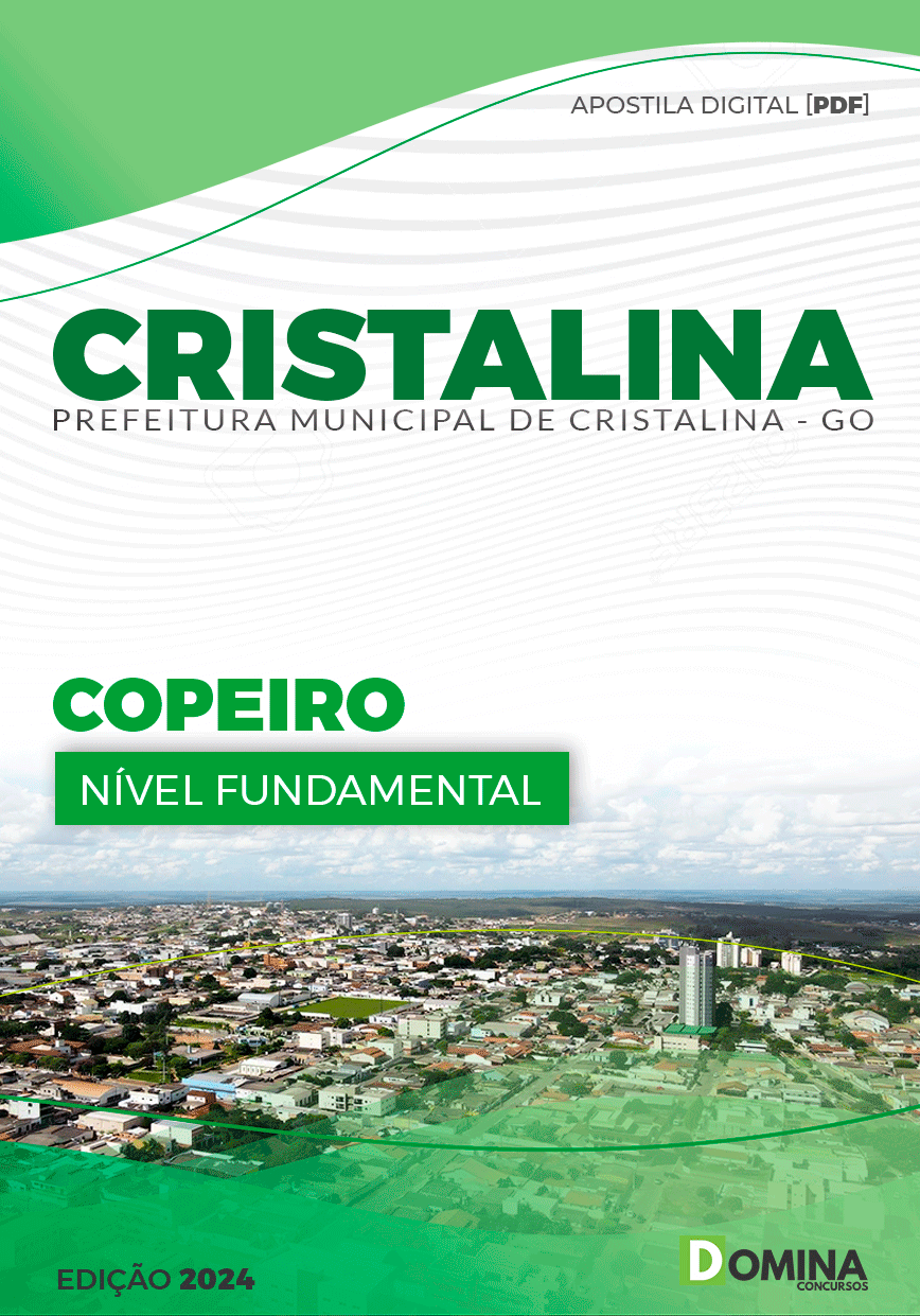 Apostila Pref Cristalina GO 2024 Copeiro