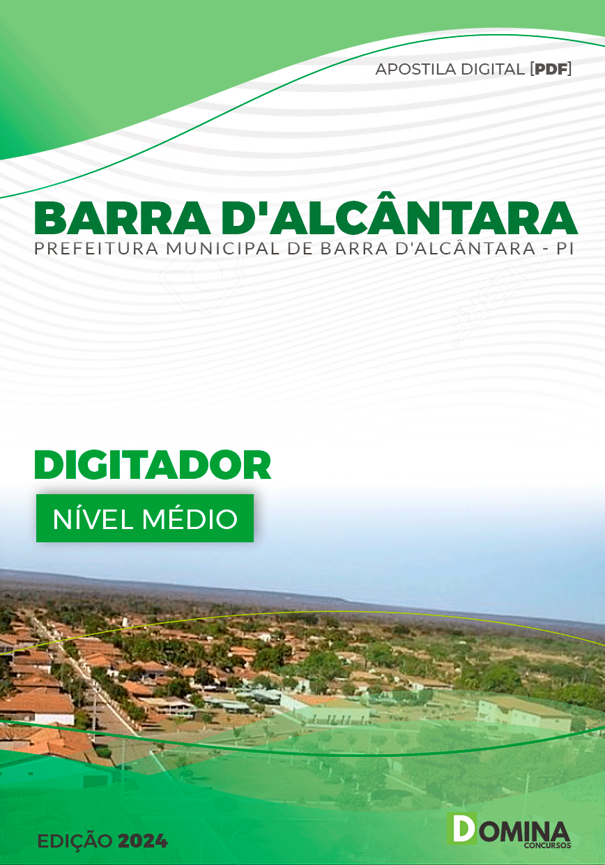 Apostila Pref Barra D'Alcântara PI 2024 Digitador