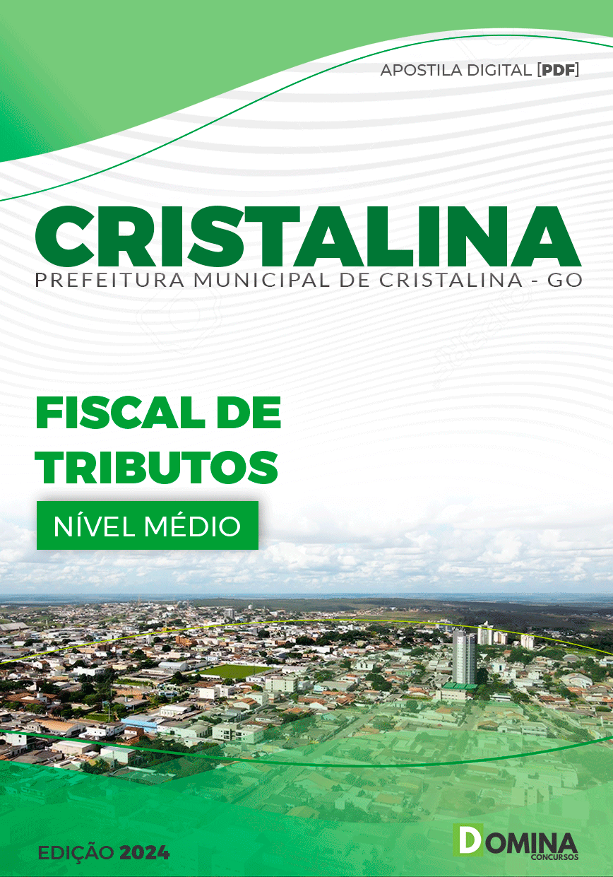 Apostila Pref Cristalina GO 2024 Fiscal Tributos