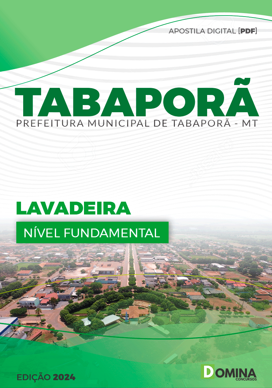 Apostila Pref Tabaporã MT 2024 Lavandeira