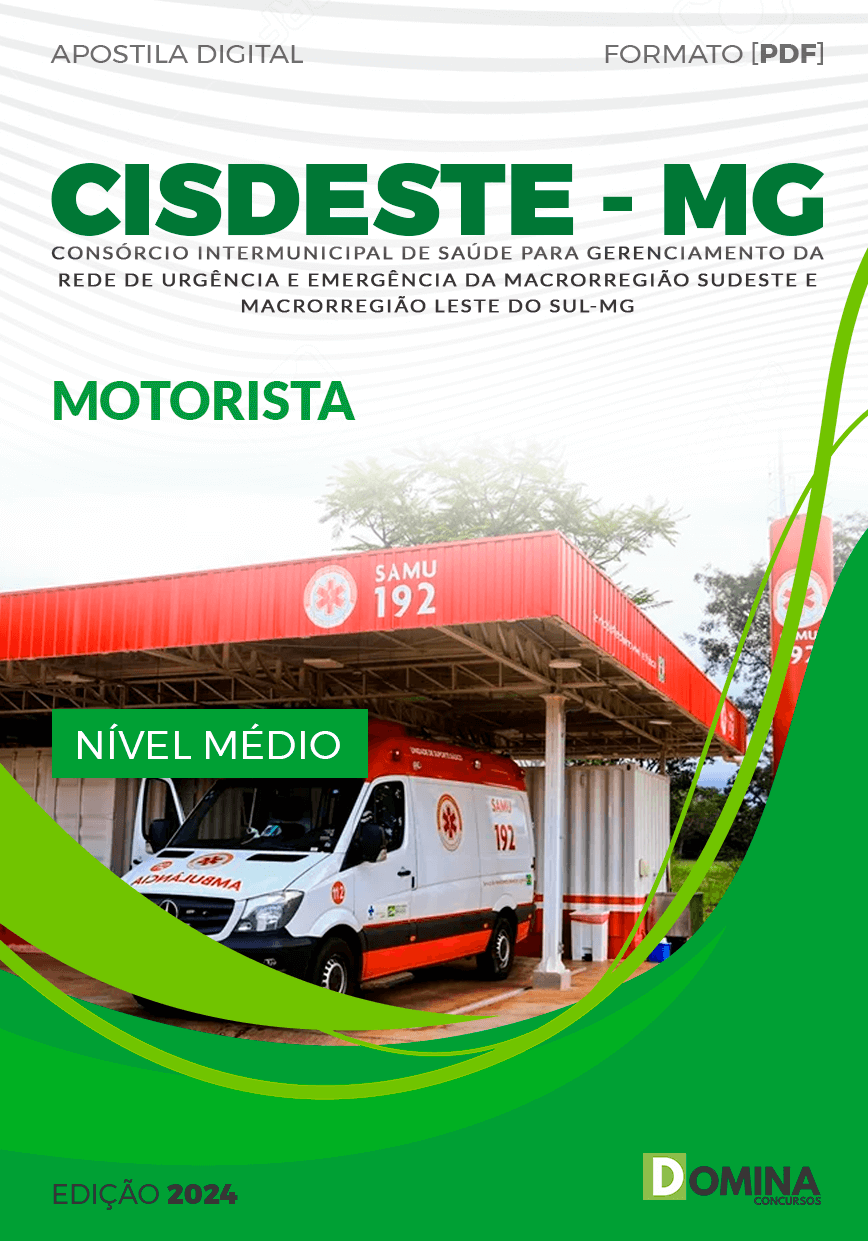 Apostila Concurso CISDESTE MG 2024 Motorista