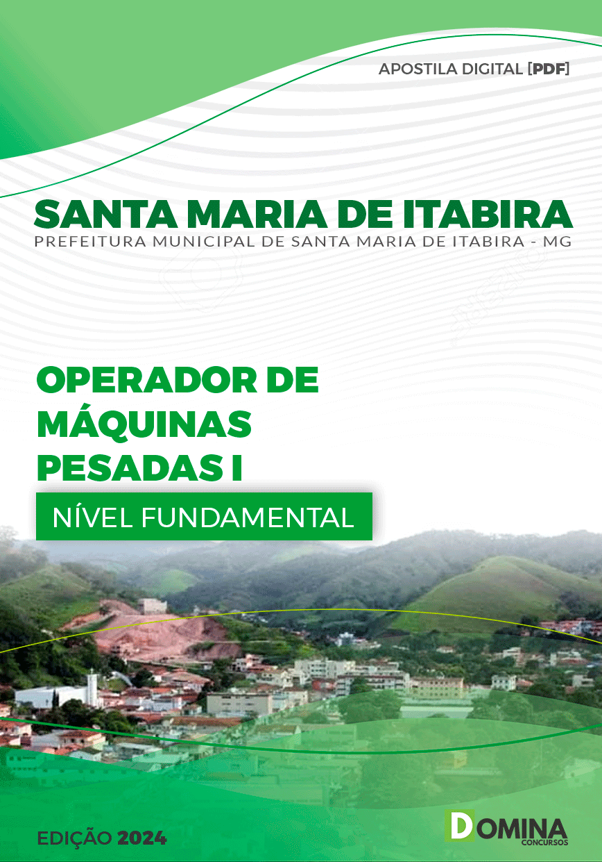 Pref Santa Maria Itabira MG 2024 Operador de Máquinas Pesadas