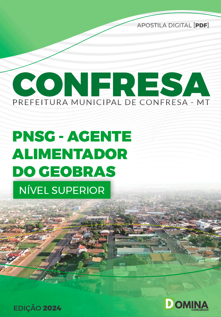 Apostila Pref Confresa MT 2024 Agente Alimentador do GEOBRAS