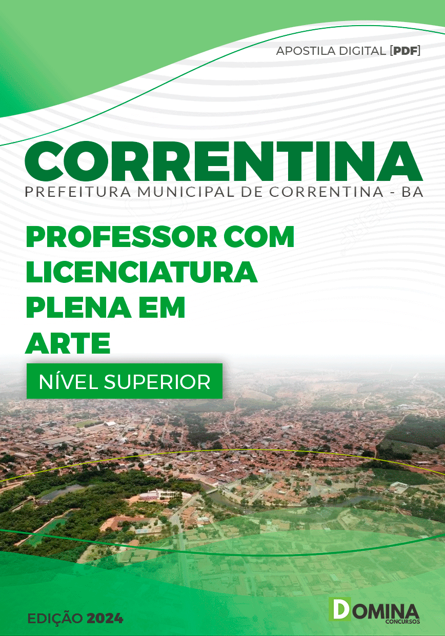 Apostila Pref Correntina BA 2024 Professor Arte