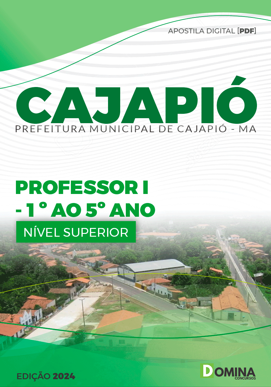 Apostila Pref Cajapió MA 2024 Professor 1º Ao 5º Ano