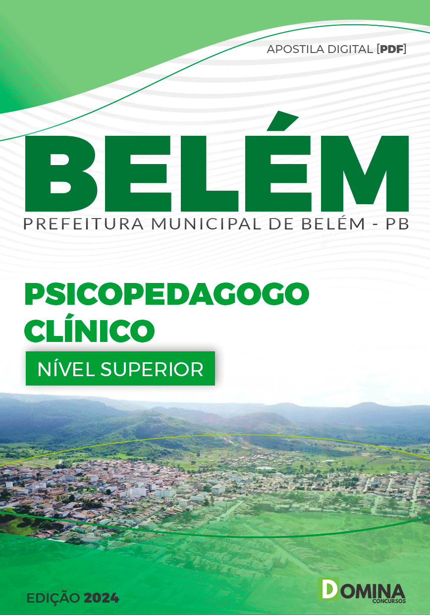 Apostila Pref Belém PB 2024 Psicopedagogo Clínico