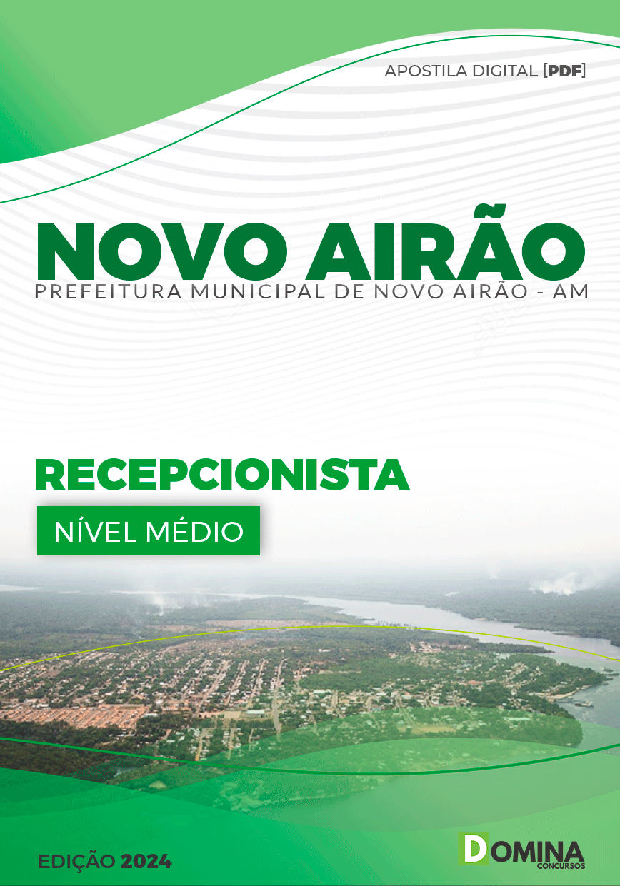 Apostila Pref Novo Airão AM 2024 Recepcionista