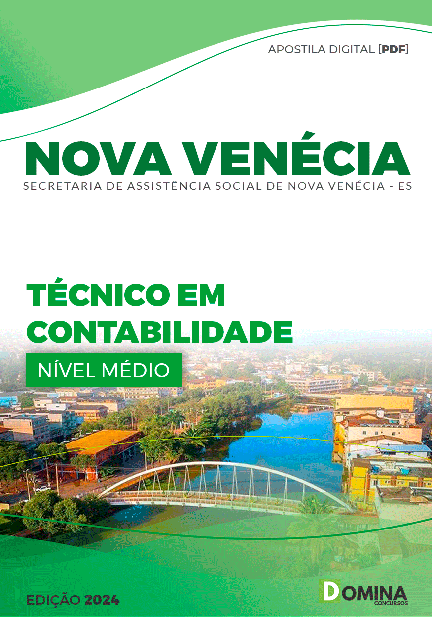 Apostila SAS Nova Venécia ES 2024 Técnico em Contabilidade