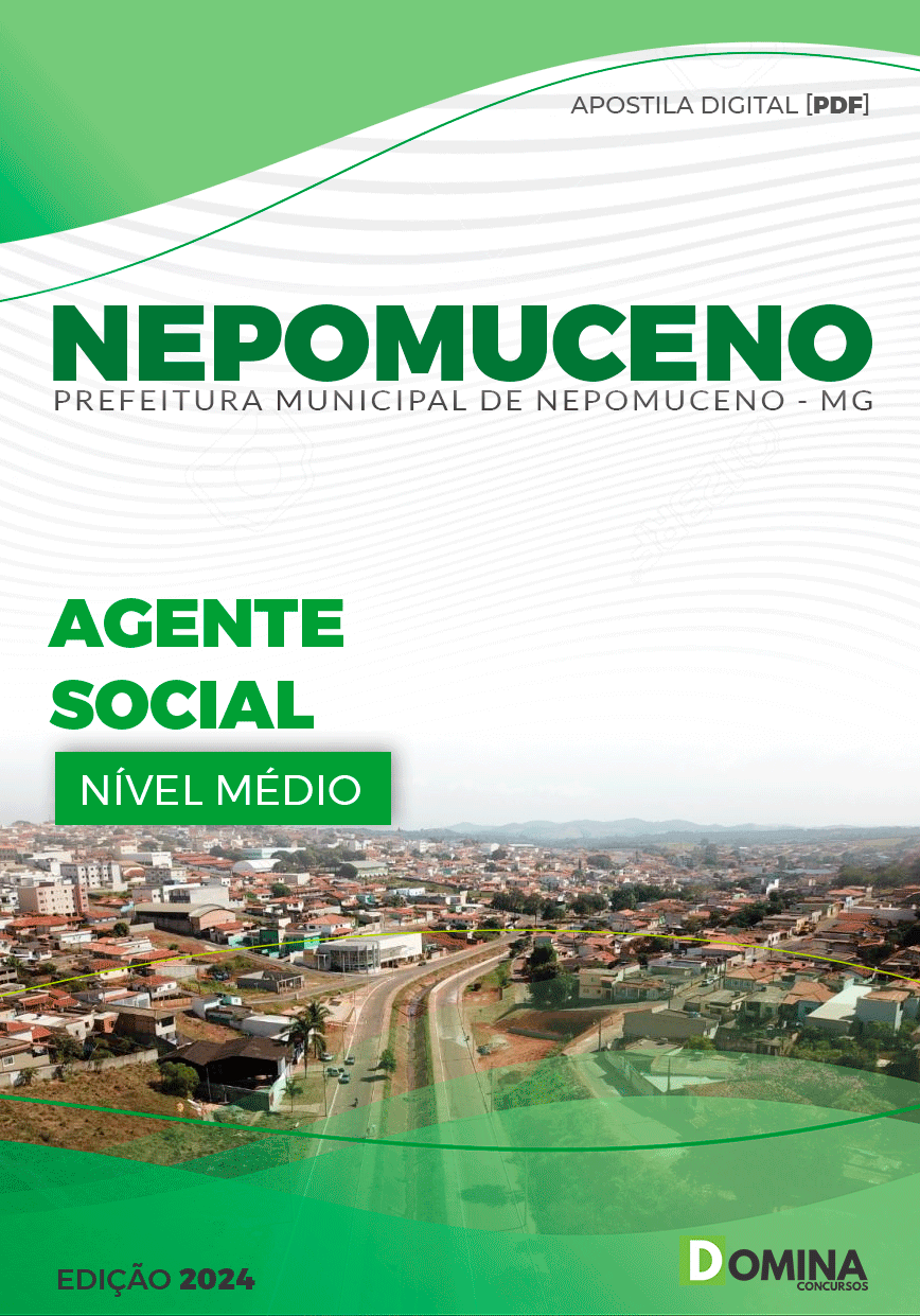Apostila Pref Nepomuceno MG 2024 Agente Social