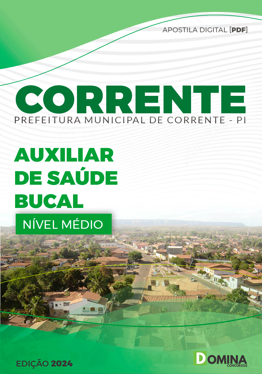 Apostila Pref Corrente PI 2024 Auxiliar de Saúde Bucal
