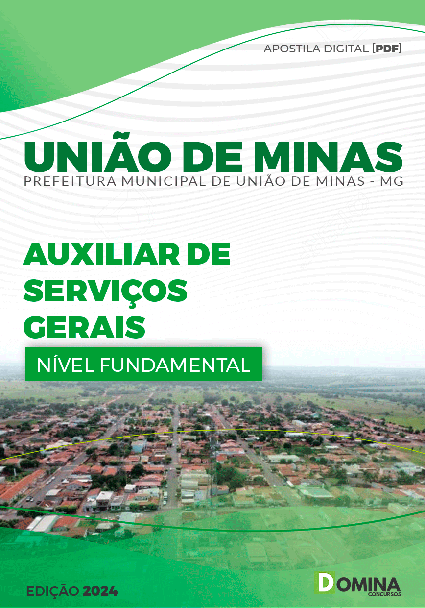 Apostila Perf União de Minas MG 2024 Ajudante Serviços Gerais