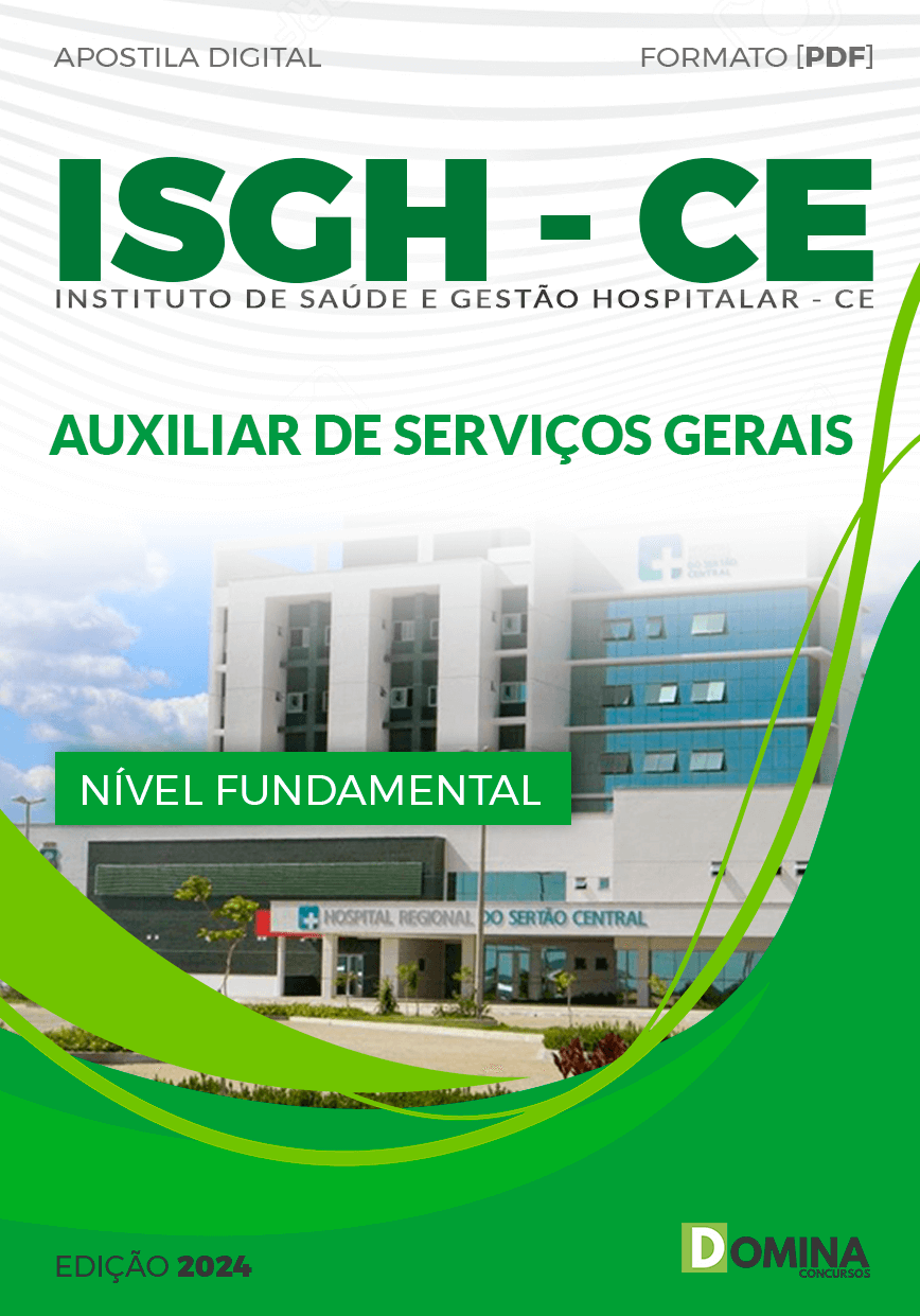 Apostila Concurso ISGH CE 2024 Auxiliar Serviços Gerais