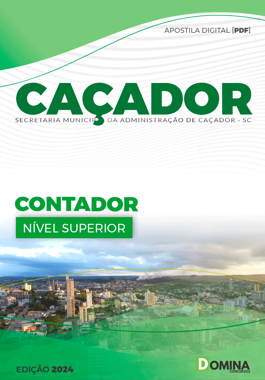 Apostila Pref Caçador SC 2024 Contador