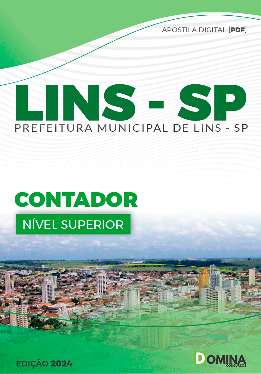 Apostila Concurso Pref Lins SP 2024 Contador