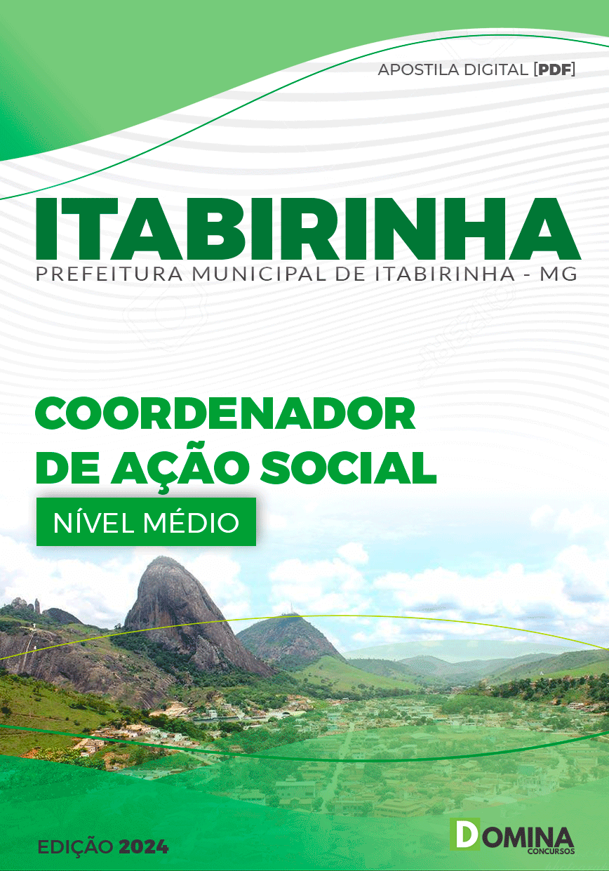 Apostila Pref Itabirinha MG 2024 Coordenador Ação Social