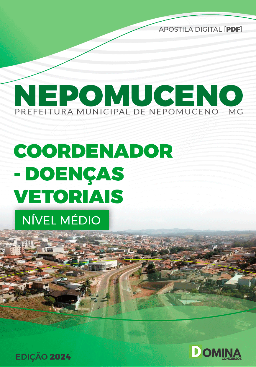 Apostila Pref Nepomuceno MG 2024 Coordenador Doenças Vetoriais